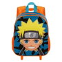 Naruto Mochila Infantil 3D con Ruedas Pequeña Azul