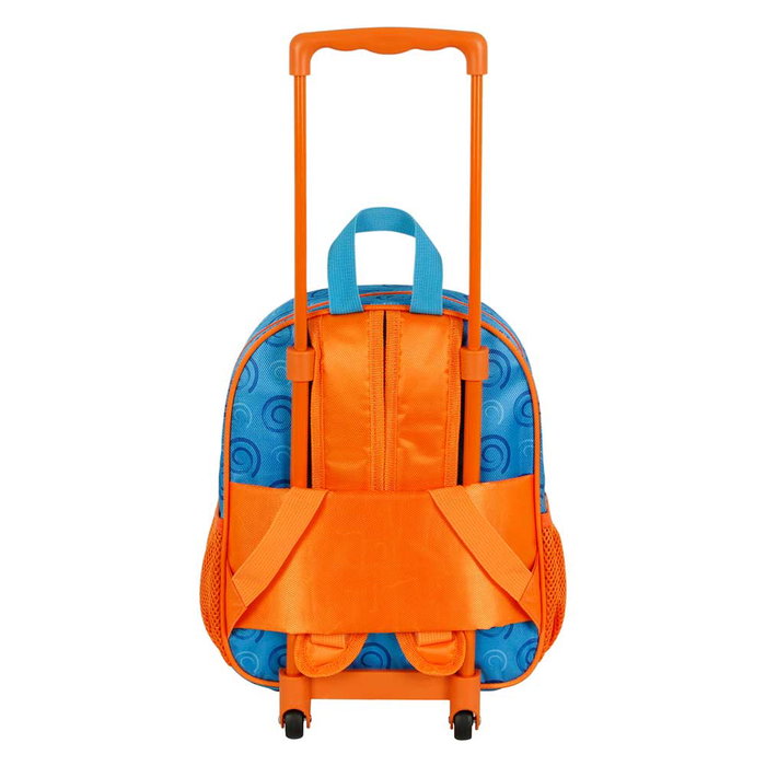 Naruto Mochila Infantil 3D con Ruedas Pequeña Azul