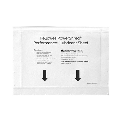 Fellowes Hojas Lubricantes con Aceite Vegetal, Pack de 10 Fellowes Hojas Lubricantes con Aceite Vegetal, Pack de 10