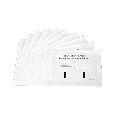 Fellowes Hojas Lubricantes con Aceite Vegetal, Pack de 10 Fellowes Hojas Lubricantes con Aceite Vegetal, Pack de 10