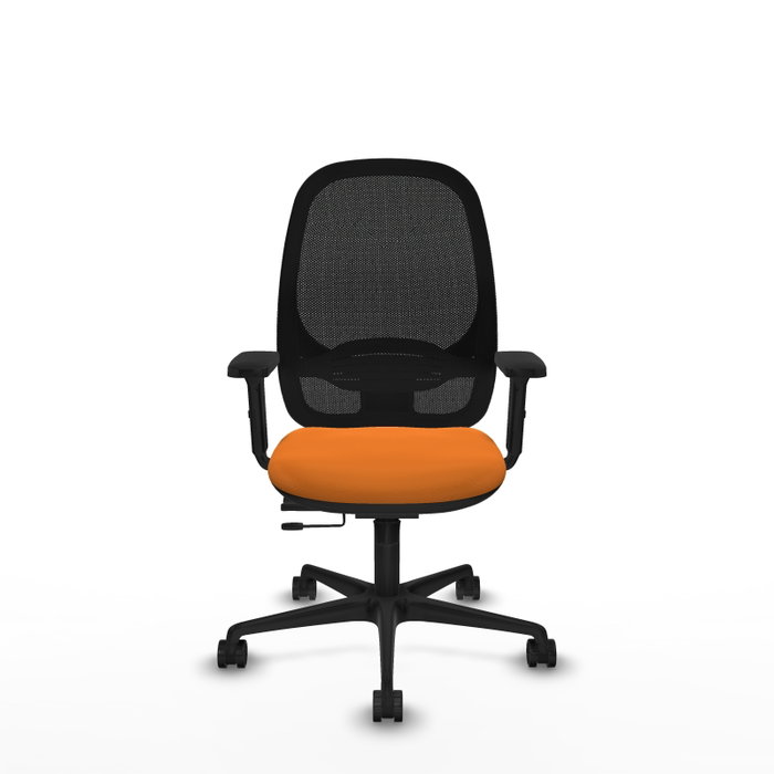 PIQUERAS Y CRESPO Silla de oficina Cilanco con mecanismo Sincro/Traslack Naranja/Negro PIQUERAS Y CRESPO Silla de oficina Cilanco con mecanismo Sincro/Traslack Naranja/Negro