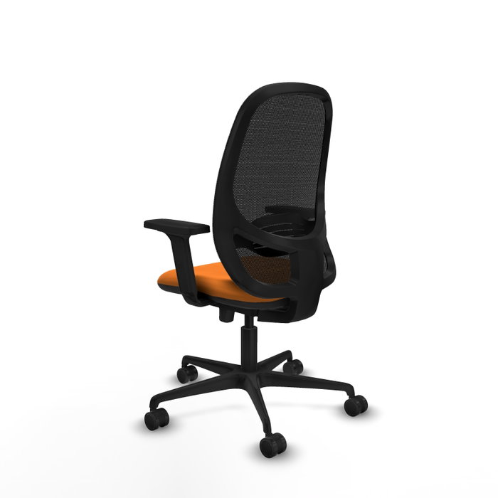 PIQUERAS Y CRESPO Silla de oficina Cilanco con mecanismo Sincro/Traslack Naranja/Negro PIQUERAS Y CRESPO Silla de oficina Cilanco con mecanismo Sincro/Traslack Naranja/Negro