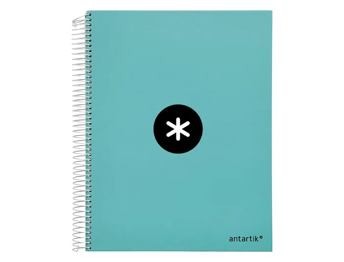 Antartik Cuaderno Espiral A4 Forrado 120 Hojas 90gr Color Menta Horizontal