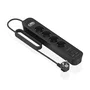 Aisens Regleta de Enchufes Multifunción 4 Tomas + Cargador 20W 2xUSB-C 2xUSB-A Negro ASPS-2A2C13-BK