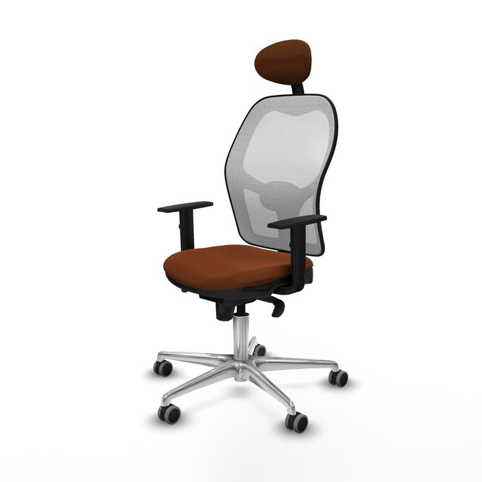 PIQUERAS Y CRESPO Silla de oficina Jorquera Marrón y Blanco PIQUERAS Y CRESPO Silla de oficina Jorquera Marrón y Blanco