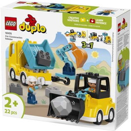 LEGO DUPLO Vehículos de Construcción 3 en 1 10475