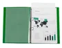 Liderpapel Carpeta de anillas mixtas Verde translúcido DIN A4