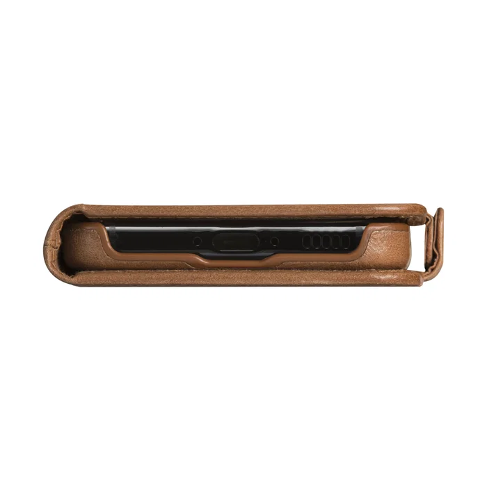 Lynge Funda Libro de Cuero para Samsung Galaxy S25 - 15,8 cm (6.2") - Color Bronceado
