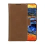 Lynge Funda Libro de Cuero para Samsung Galaxy S25 - 15,8 cm (6.2") - Color Bronceado