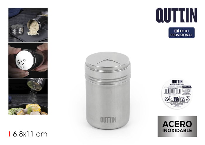 Inde Quttin Bote para Especias de Acero Inoxidable, Pack de 24 Unidades Inde Quttin Bote para Especias de Acero Inoxidable, Pack de 24 Unidades