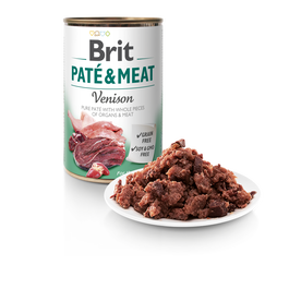 Brit Paté Carne Venado Perro Adulto 6 Latas 400g Grain Free Sin Soja Sin GMO