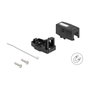 DeLOCK 85840 Keystone Leergehäuse 1 Port con base magnética, negro