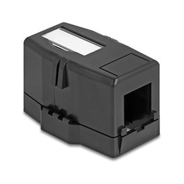 DeLOCK 85840 Keystone Leergehäuse 1 Port con base magnética, negro