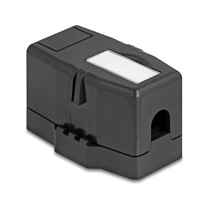 DeLOCK 85840 Keystone Leergehäuse 1 Port con base magnética, negro DeLOCK 85840 Keystone Leergehäuse 1 Port con base magnética, negro