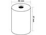 Q-connect Rollo Sumadora Termico 57 mm Ancho x 47mm Diametro (Sin Bisfenol A)
