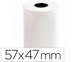 Q-connect Rollo Sumadora Termico 57 mm Ancho x 47mm Diametro (Sin Bisfenol A)