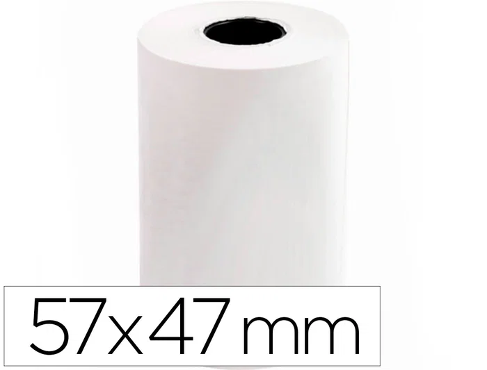 Q-connect Rollo Sumadora Termico 57 mm Ancho x 47mm Diametro (Sin Bisfenol A) Q-connect Rollo Sumadora Termico 57 mm Ancho x 47mm Diametro (Sin Bisfenol A)