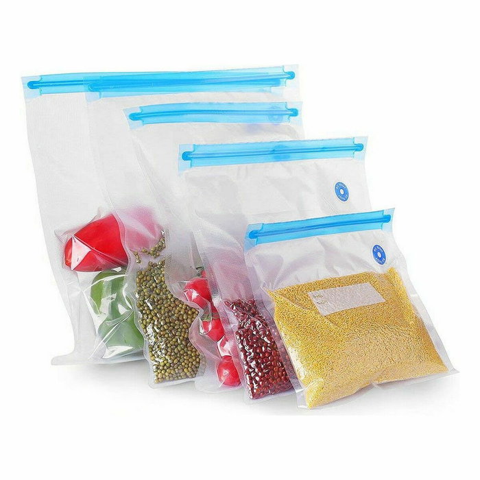 Bolsa Reutilizable para Alimentos Quttin Válvula de vacío 4 Piezas 30 X 34 cm (24 Unidades) Bolsa Reutilizable para Alimentos Quttin Válvula de vacío 4 Piezas 30 X 34 cm (24 Unidades)