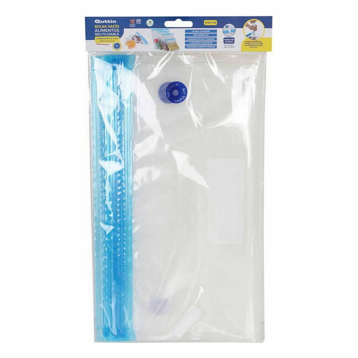 Bolsa Reutilizable para Alimentos Quttin Válvula de vacío 4 Piezas 30 X 34 cm (24 Unidades) Bolsa Reutilizable para Alimentos Quttin Válvula de vacío 4 Piezas 30 X 34 cm (24 Unidades)