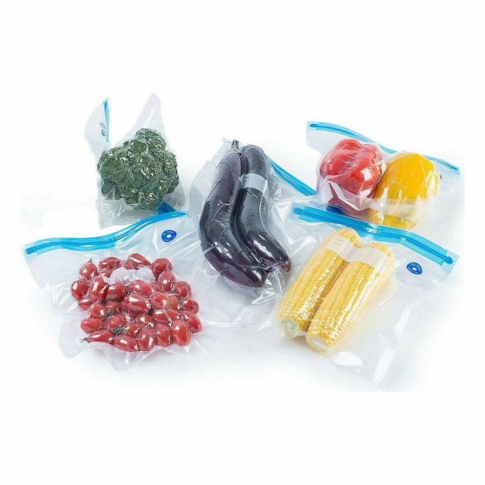Bolsa Reutilizable para Alimentos Quttin Válvula de vacío 4 Piezas 30 X 34 cm (24 Unidades) Bolsa Reutilizable para Alimentos Quttin Válvula de vacío 4 Piezas 30 X 34 cm (24 Unidades)