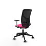PIQUERAS Y CRESPO Silla de oficina Motilla con mecanismo Sincro/Traslack Rosa y Negro