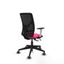 PIQUERAS Y CRESPO Silla de oficina Motilla con mecanismo Sincro/Traslack Rosa y Negro
