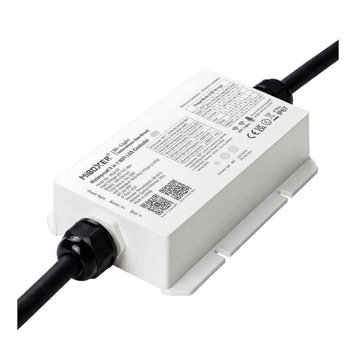 Miboxer Controlador LED IPxx-Serie IP67 5 en 1 2.4G + Wifi Milight/Miboxer Miboxer Controlador LED IPxx-Serie IP67 5 en 1 2.4G + Wifi Milight/Miboxer