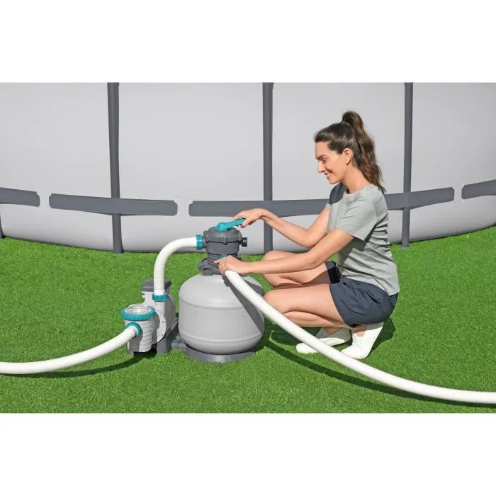 Bestway Bomba de Filtración para Piscinas 66 m³ - 11.355 L/h con Prefiltro - 6941607361429
