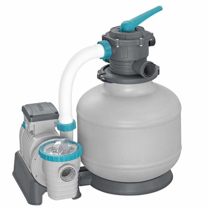 Bestway Bomba de filtración de arena para piscinas de hasta 66 m³ - 11.355 L/h - Con prefiltro