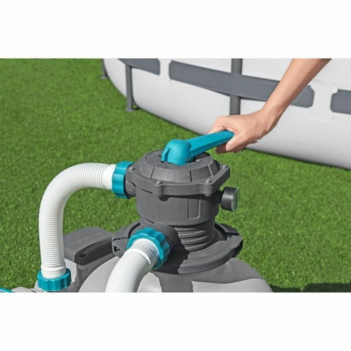Bestway Bomba de filtración de arena para piscinas de hasta 66 m³ - 11.355 L/h - Con prefiltro