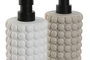 Dosificador DKD Home Decor Beige Blanco 8 x 18 x 10 cm (4 Unidades)