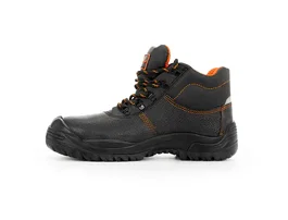 Safetop Bota de seguridad de cuero grabado negra talla 42