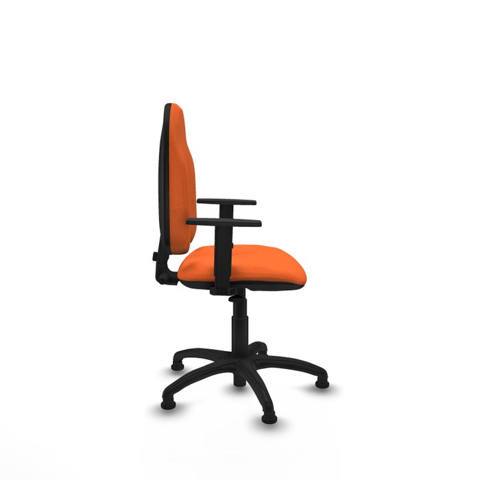 PIQUERAS Y CRESPO Silla de oficina Algarra Naranja con Brazos 1D