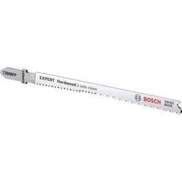 Bosch EXPERT T308BFP Hojas de sierra caladora para madera dura, corte limpio por ambos lados, 5 unidades