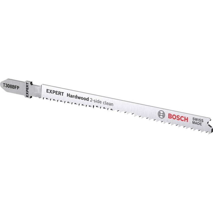 Bosch EXPERT T308BFP Hojas de sierra caladora para madera dura, corte limpio por ambos lados, 5 unidades Bosch EXPERT T308BFP Hojas de sierra caladora para madera dura, corte limpio por ambos lados, 5 unidades