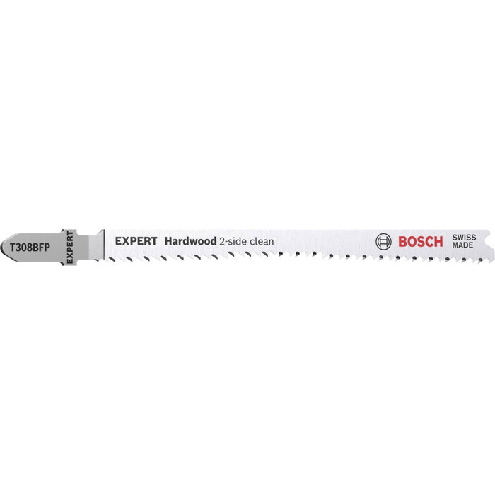 Bosch EXPERT T308BFP Hojas de sierra caladora para madera dura, corte limpio por ambos lados, 5 unidades Bosch EXPERT T308BFP Hojas de sierra caladora para madera dura, corte limpio por ambos lados, 5 unidades
