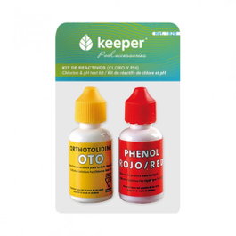 KEEPER Repuesto 2 Botes Reactivos para Medidor de Cloro y pH