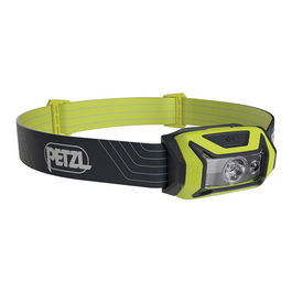 Petzl E061AA03 Tikka Lámpara Frontal Recargable USB, 350 Lúmenes, Luz Blanca y Roja, IPX4, 110h Autonomía, Color Amarillo