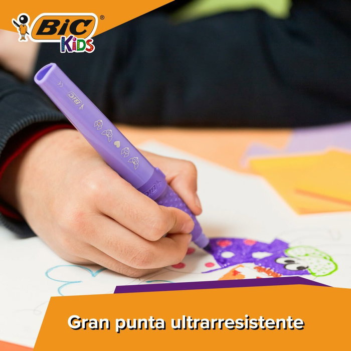 Bic Kids Comfort Jumbo Pack de 12 Rotuladores con Tinta Lavable