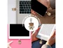 Wondee Protector Decorativo para Puerto USB C Tipo C con Charm Colgante de Oso, Evita Polvo y Suciedad, Para Smartphone, Modelo Funny Bear, 30x10x20 mm