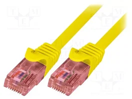 LOGILINK Patch Cord Cat 6 U/UTP RJ45 0,5m Amarillo