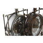 DKD Home Decor Reloj Sobremesa Vintage Dorado Plateado 9.5 x 35 x 31 cm (2 Unidades)