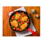 Le Creuset Sartén multiuso de hierro fundido 23 cm, Rojo/Negro