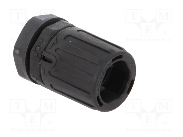 HELLERMANNTYTON Conector final recto HelaGuard M12 negro