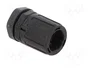 HELLERMANNTYTON Conector final recto HelaGuard M12 negro