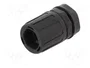 HELLERMANNTYTON Conector final recto HelaGuard M12 negro