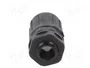HELLERMANNTYTON Conector final recto HelaGuard M12 negro