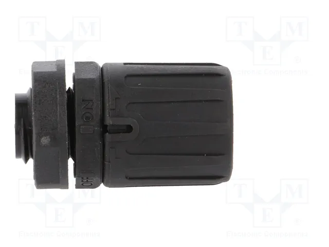 HELLERMANNTYTON Conector final recto HelaGuard M12 negro