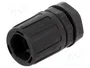 HELLERMANNTYTON Conector final recto HelaGuard M12 negro