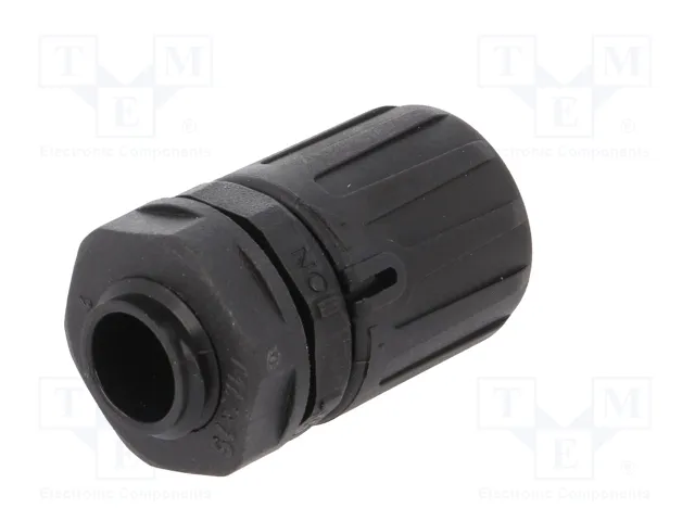 HELLERMANNTYTON Conector final recto HelaGuard M12 negro